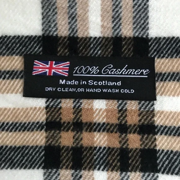 100% Cashmere Scarf Scotland - Picture 3 of 7